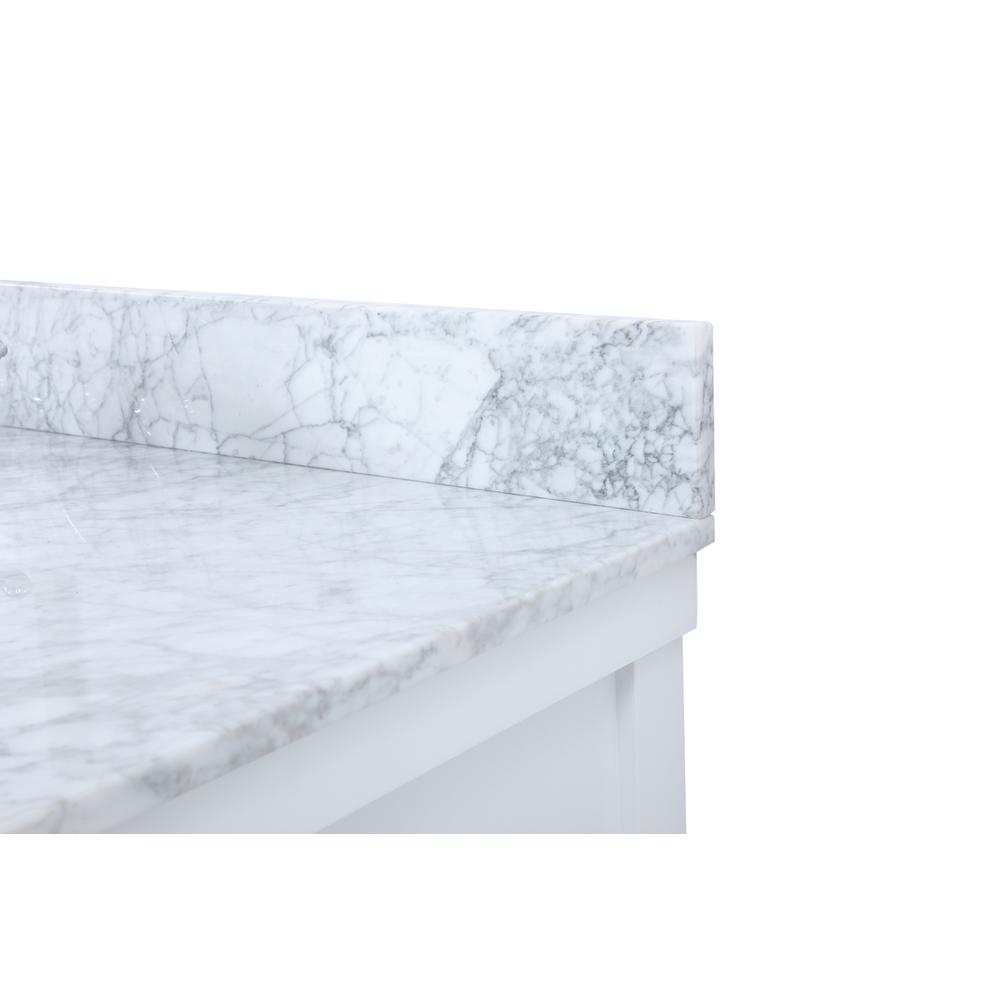 48 inch Single bathroom vanity in white with backsplash. Picture 11