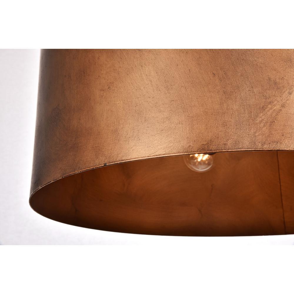 Miro Collection Pendant D20 H11.75 Lt:3 Manual Brass Finish. Picture 3