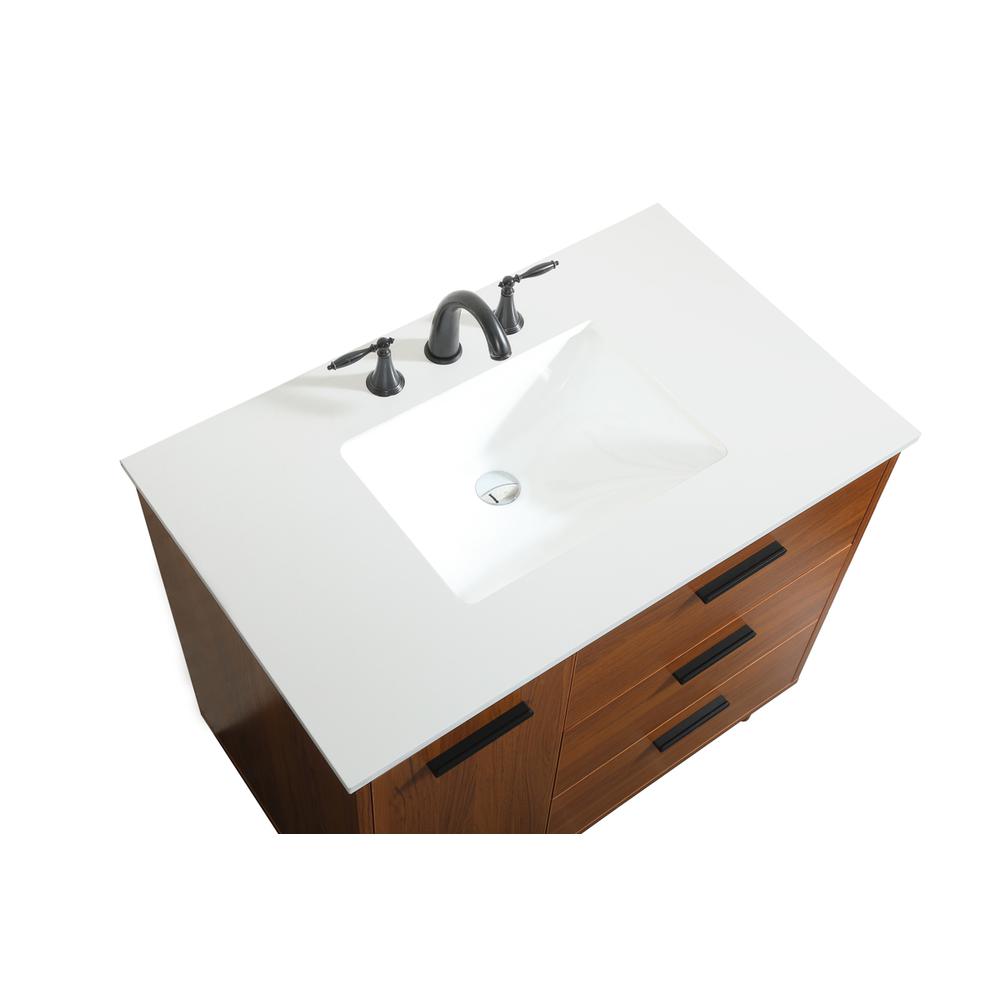 36 inch bathroom vanity in Teak. Picture 10