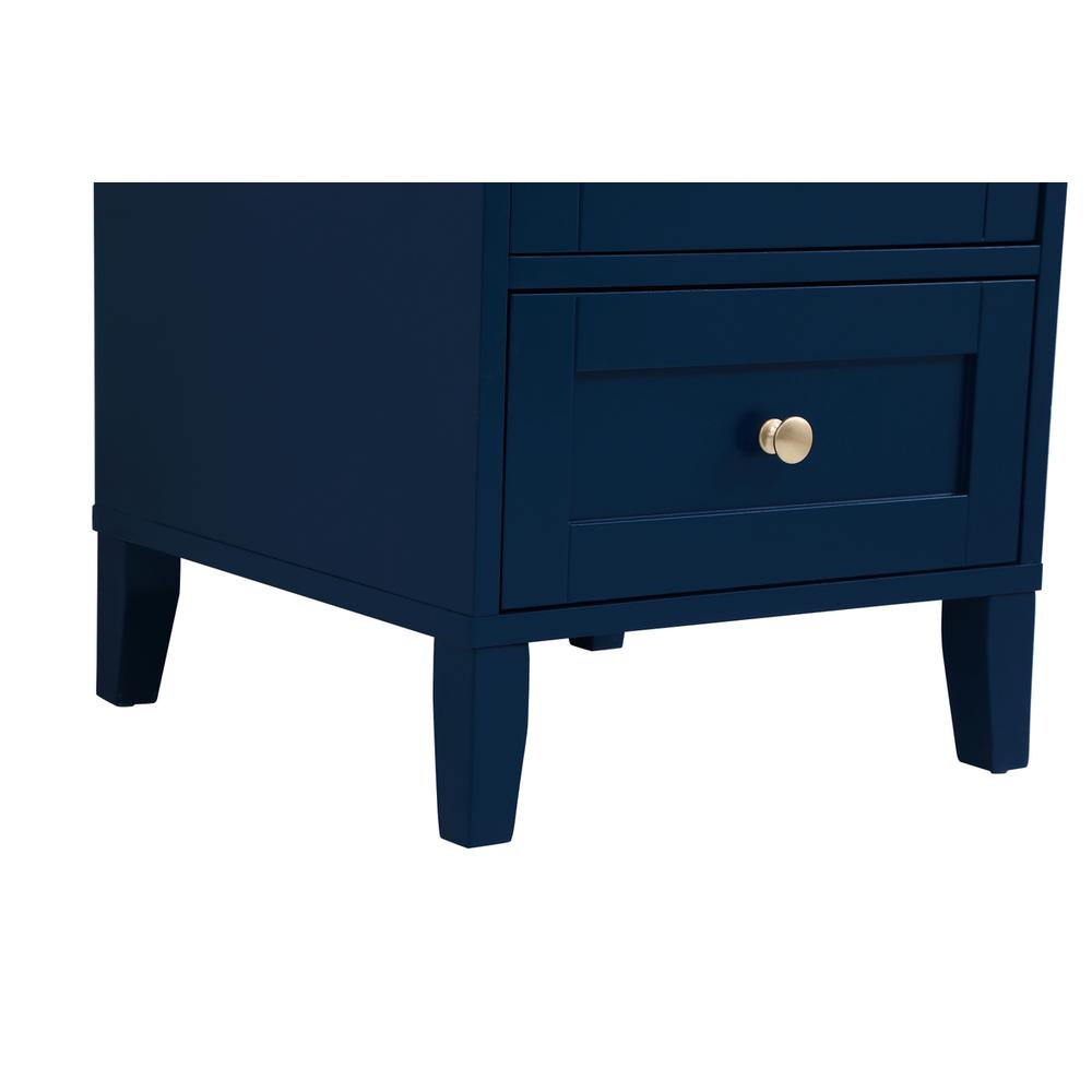18 inch Single Bathroom Vanity in Blue. Picture 11