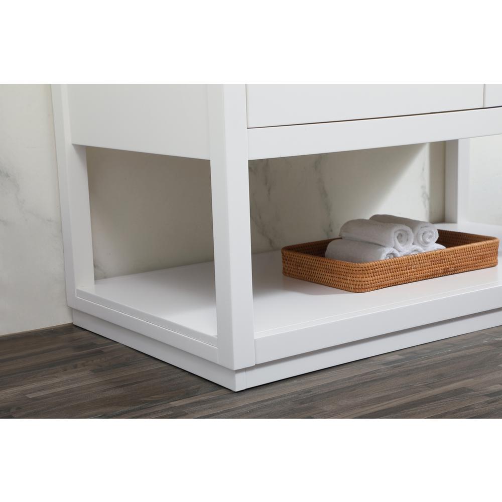 42 inch Single bathroom vanity in white. Picture 6