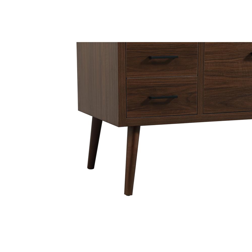 48 inch Single bathroom vanity in walnut. Picture 13