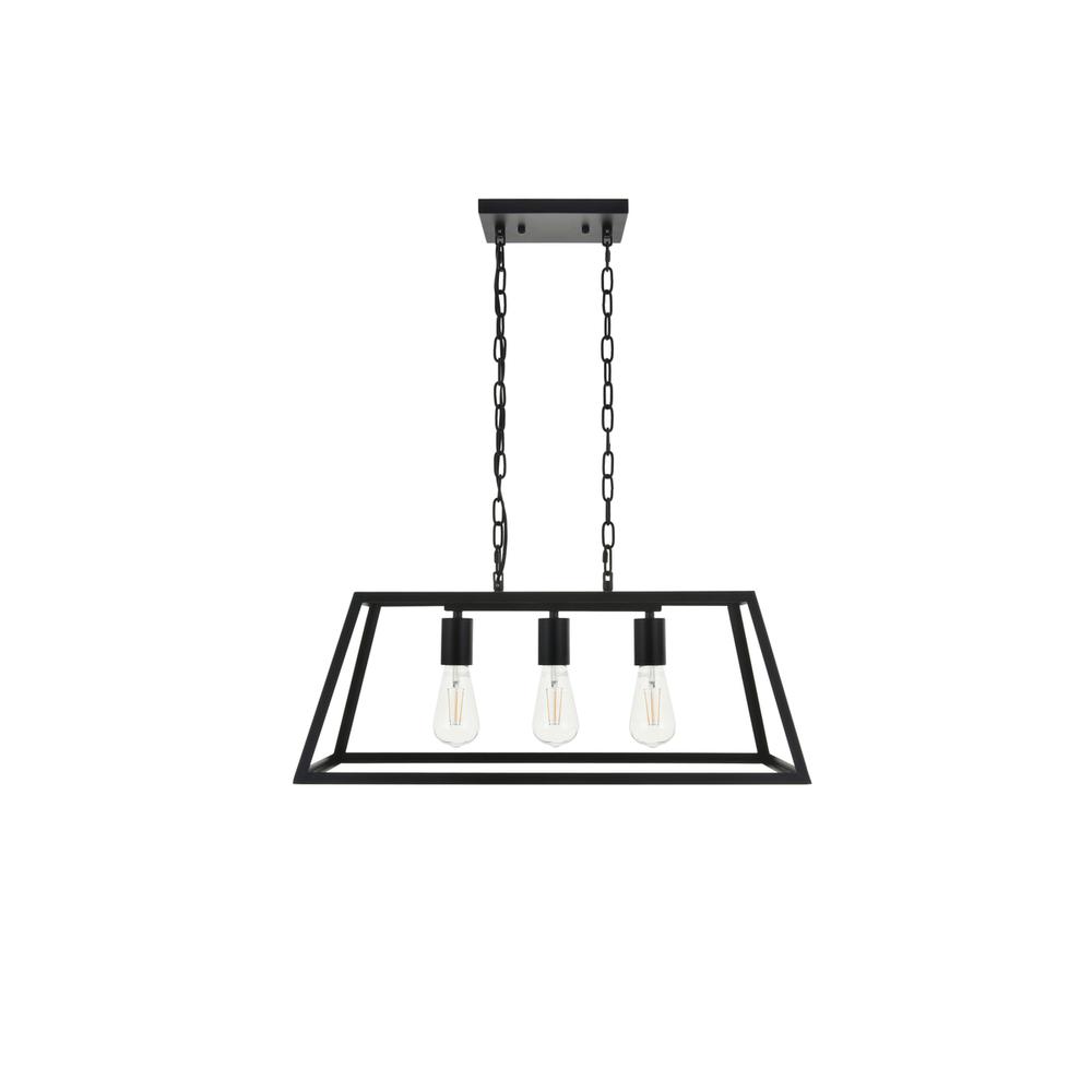 Resolute 3 light black Pendant. Picture 2