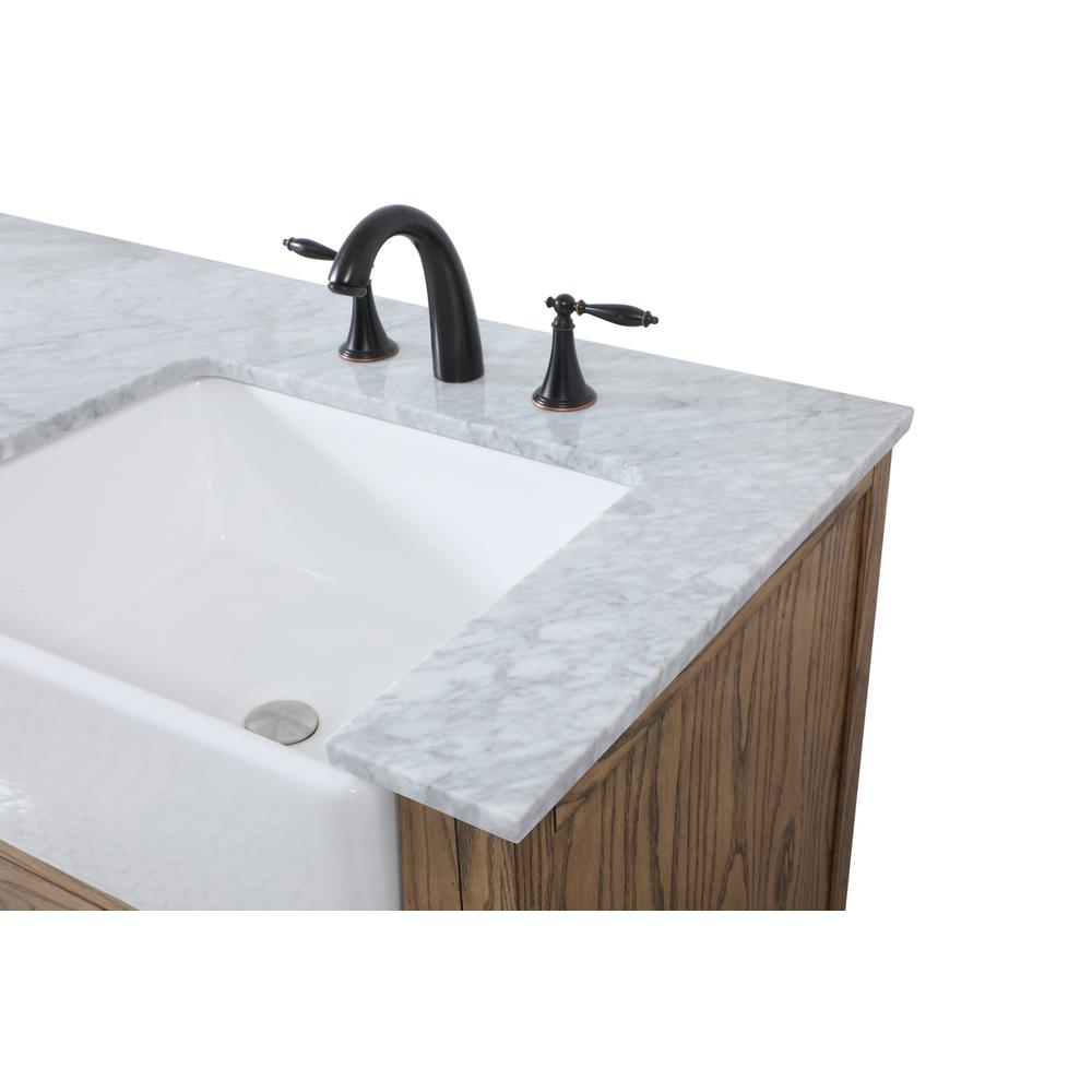 60 inch double bathroom vanity in driftwood. Picture 11