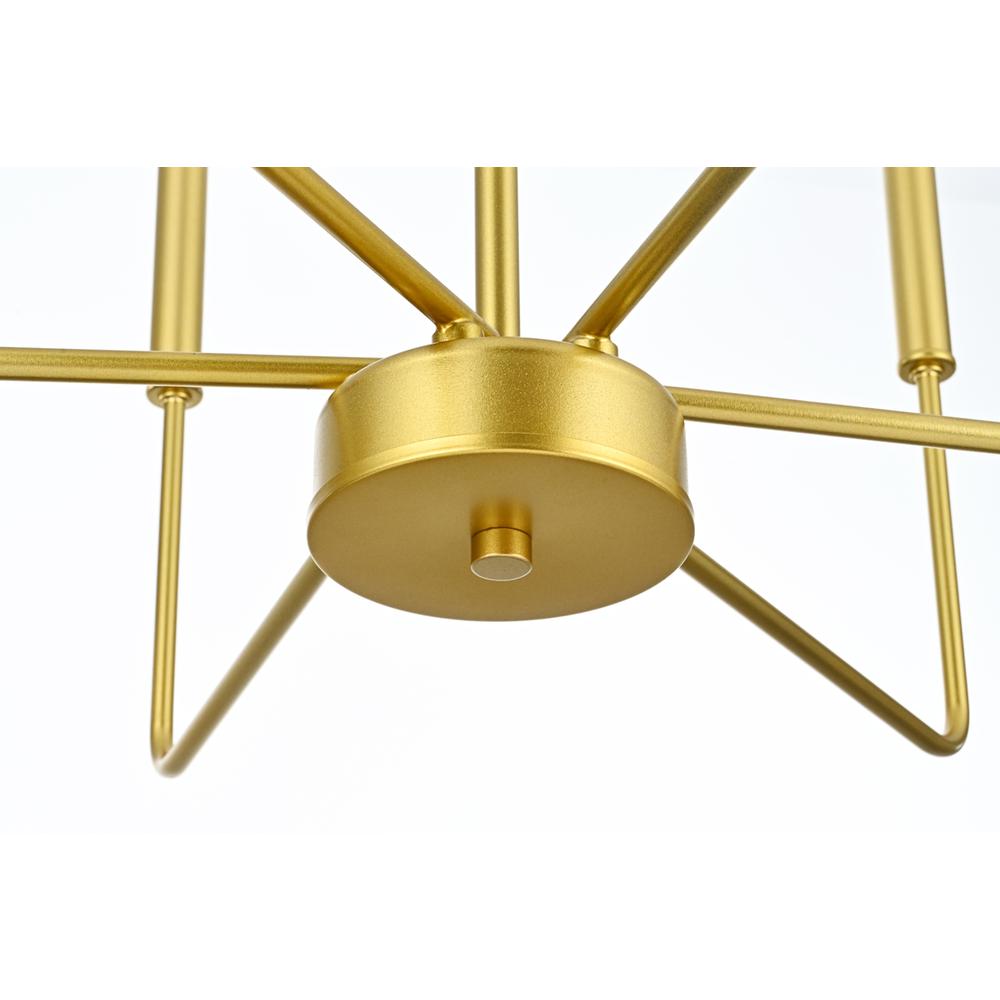 Willa 26 inch Pendant Light in Brass. Picture 3