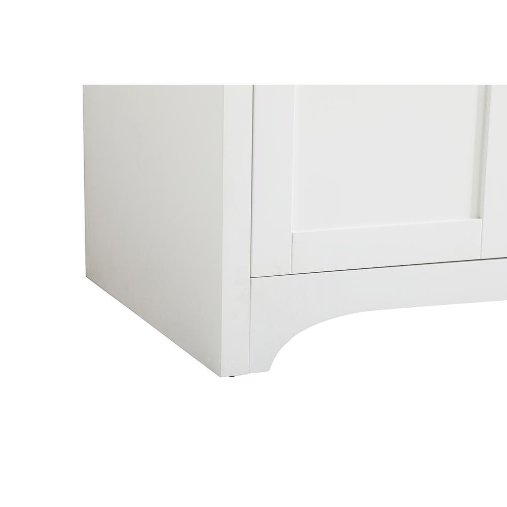 60 inch Double Bathroom Vanity in White. Picture 12