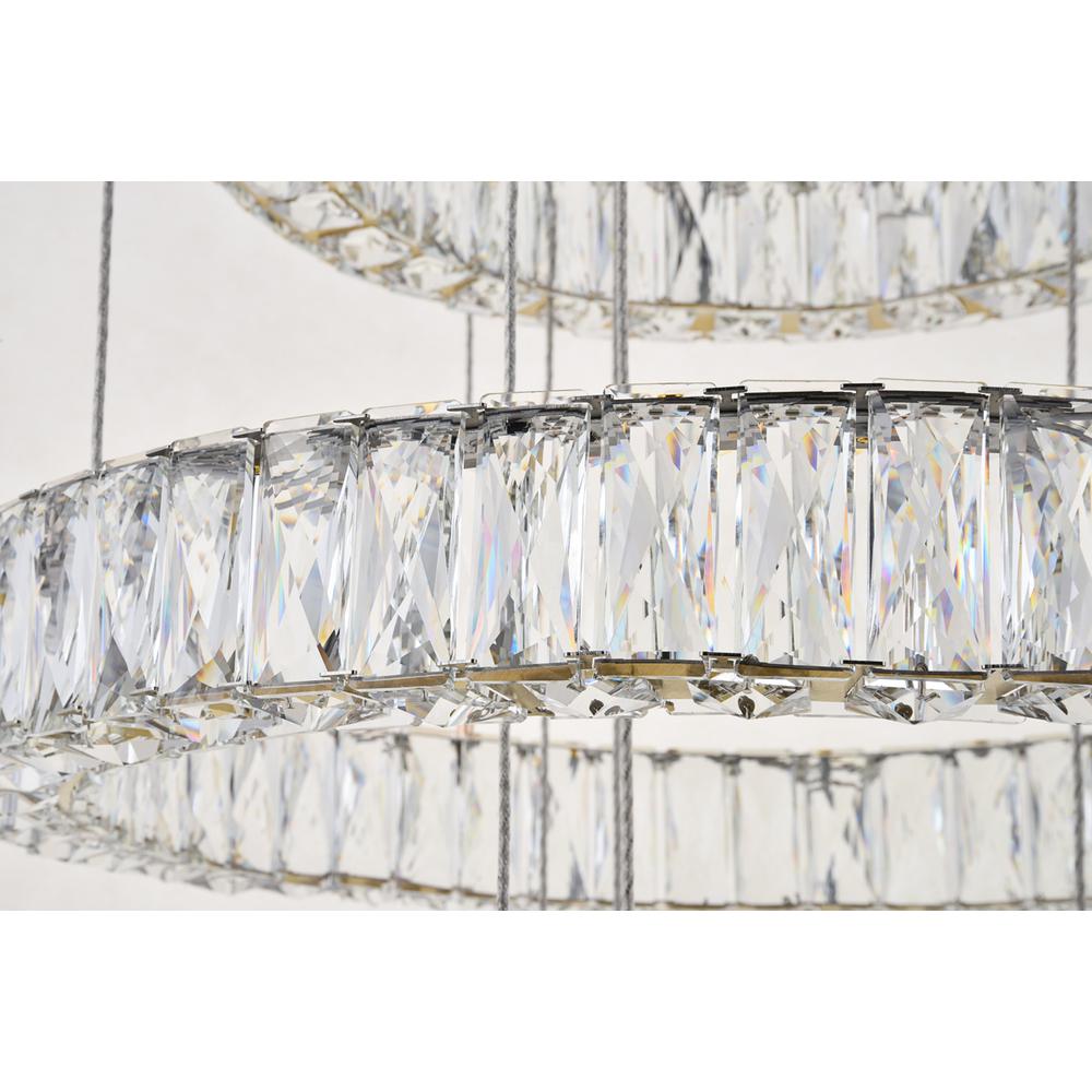Monroe Integrated LED chip light gold Chandelier Clear Royal Cut Crystal. Picture 3