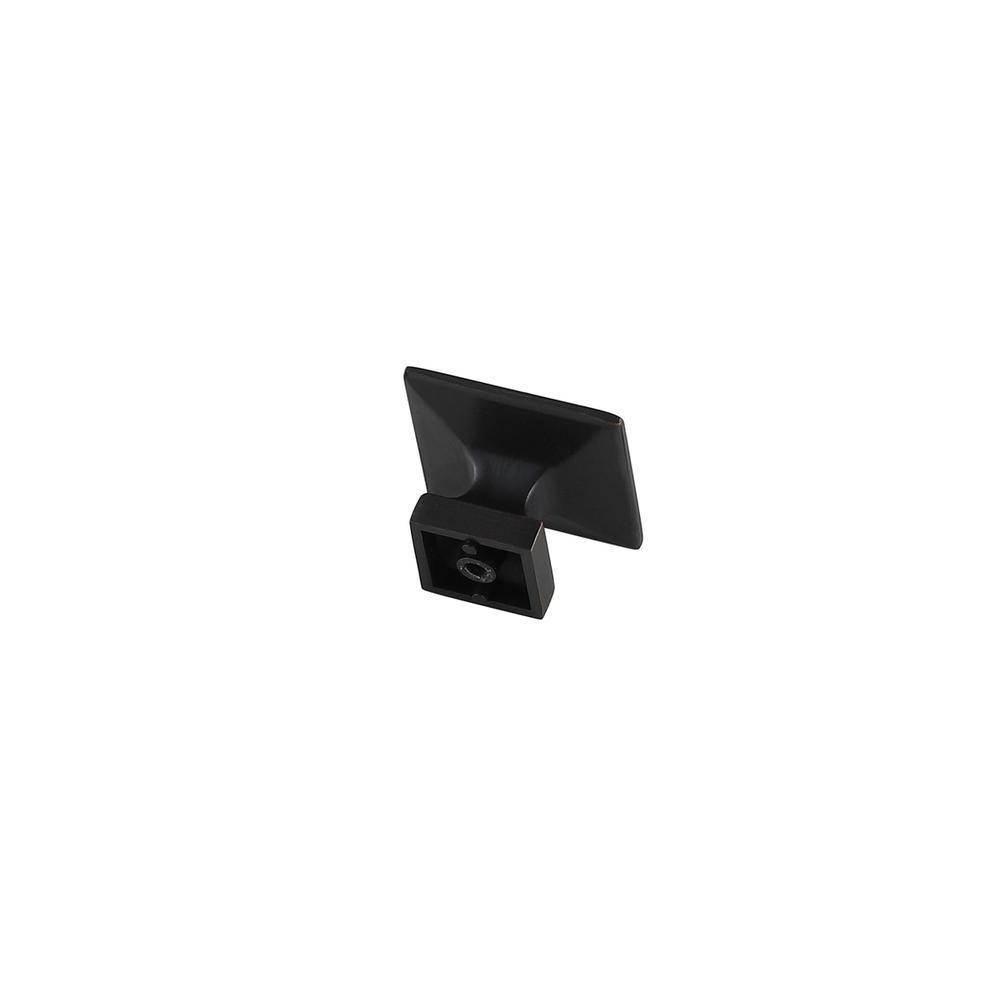 Cecil 1.3" Oil-rubbed Bronze Square Knob Multipack (Set of 10). Picture 4