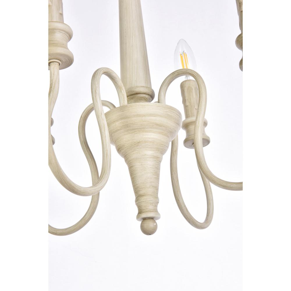 Flynx 4 lights pendant in weathered dove. Picture 3
