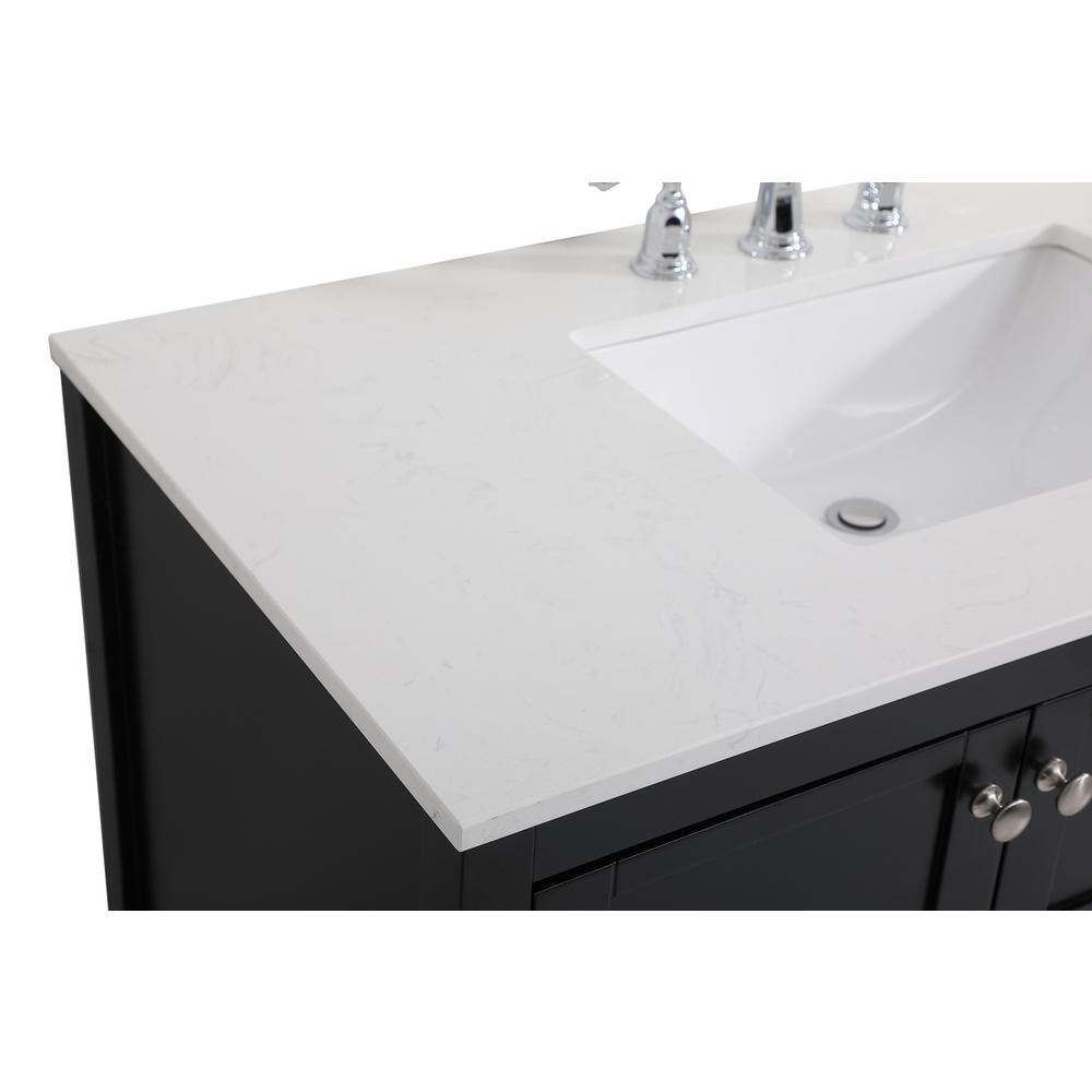 42 inch Single Bathroom Vanity in Black. Picture 10