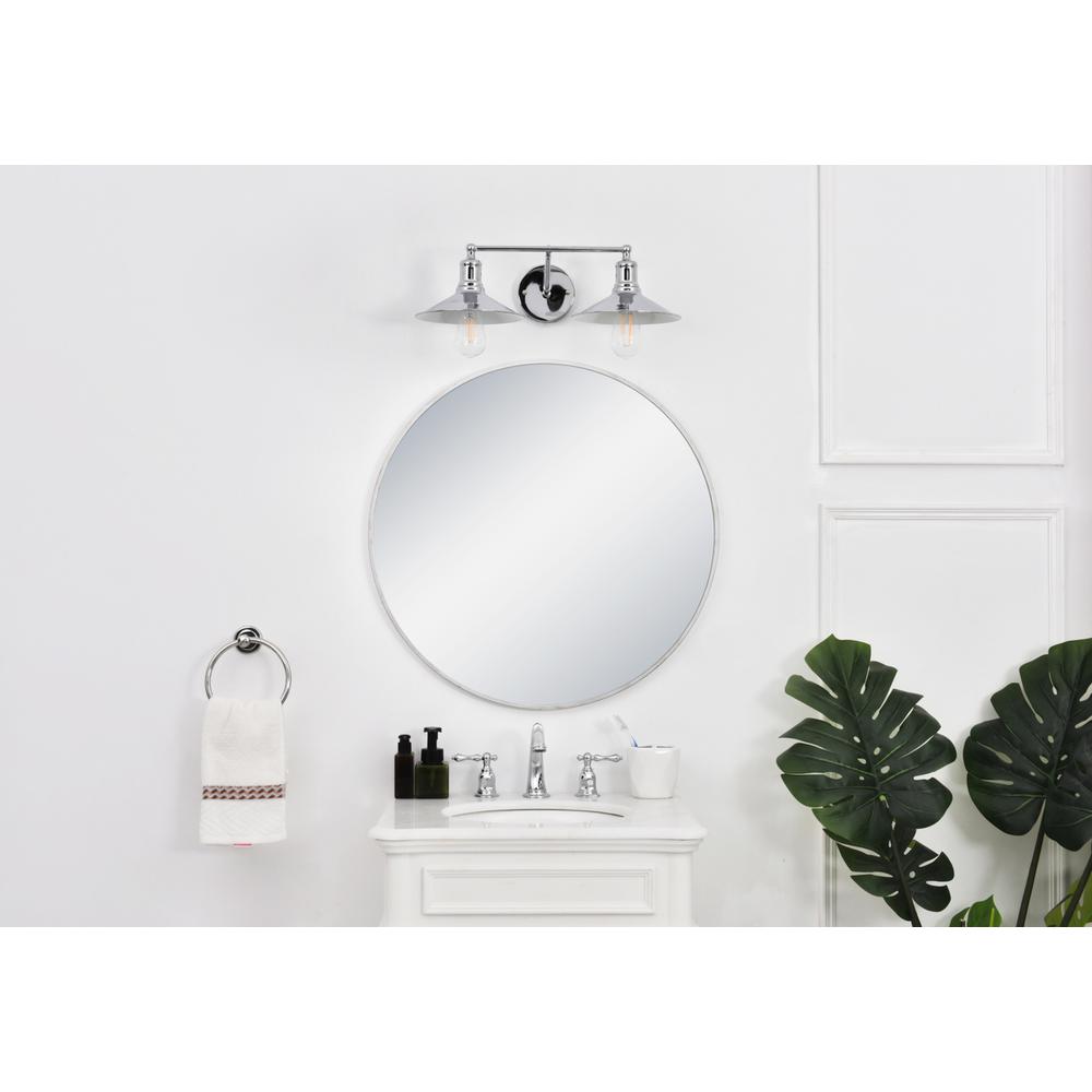 Etude 2 light chrome Wall Sconce. Picture 11