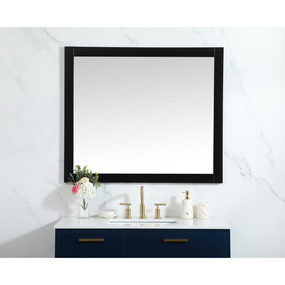 Aqua vanity mirror 42x36 inch in black. Picture 9