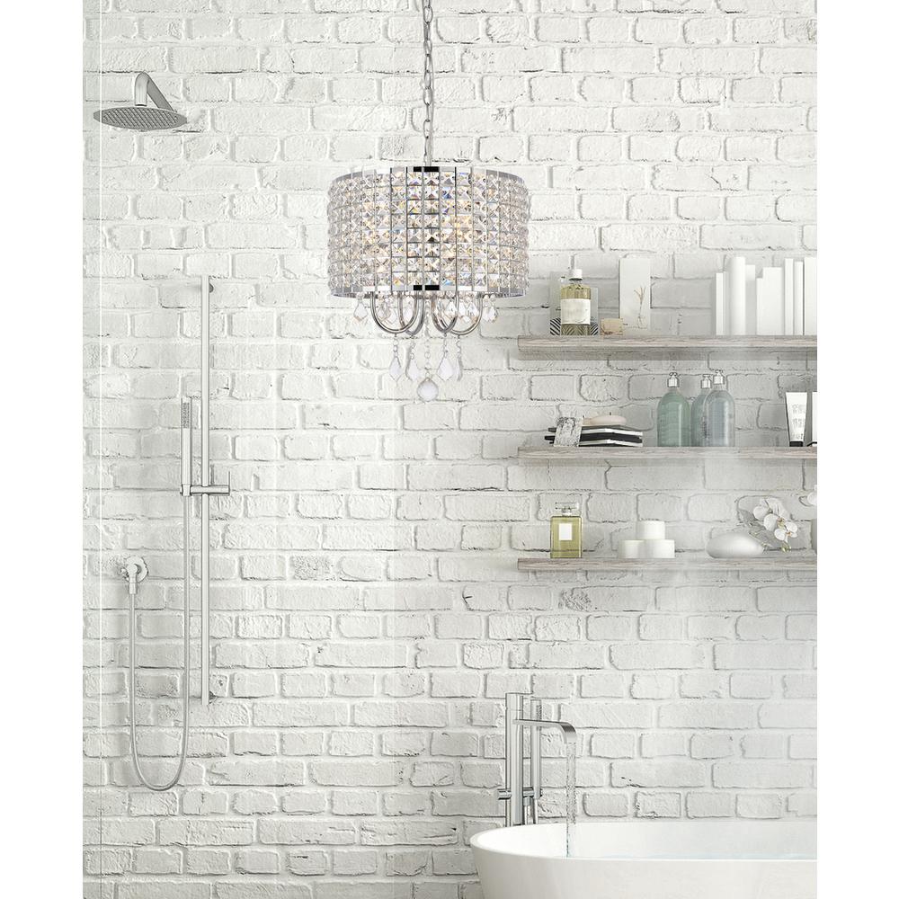 Elise 14 inch pendant in chrome. Picture 8
