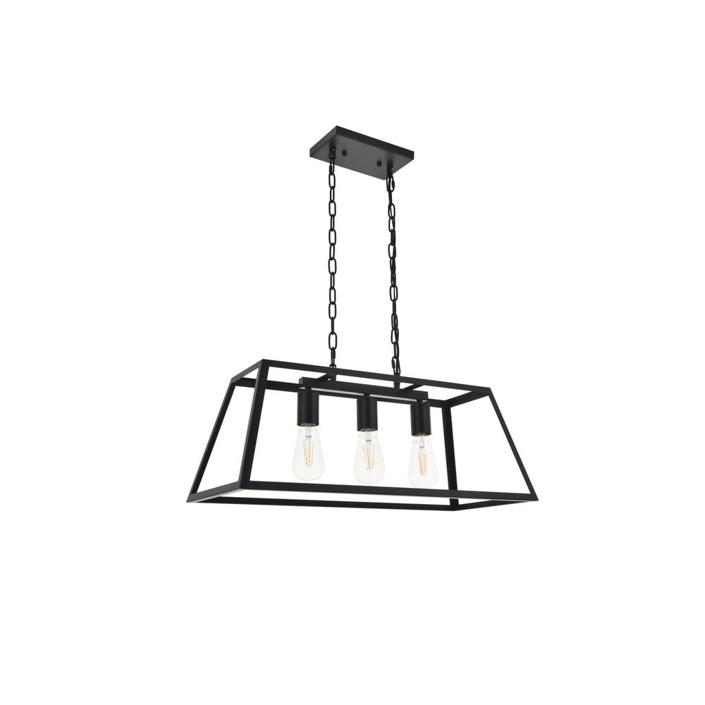 Resolute 3 light black Pendant. Picture 4