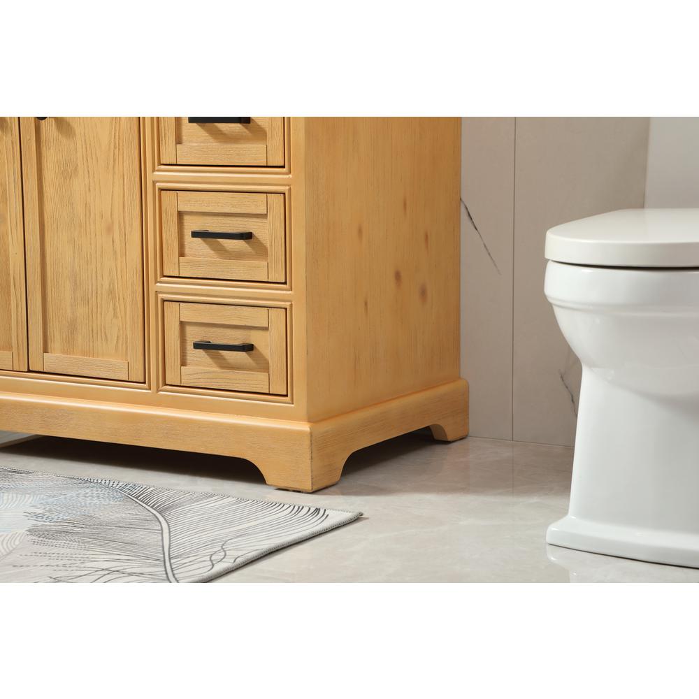 36 inch Single bathroom vanity in natural wood. Picture 6