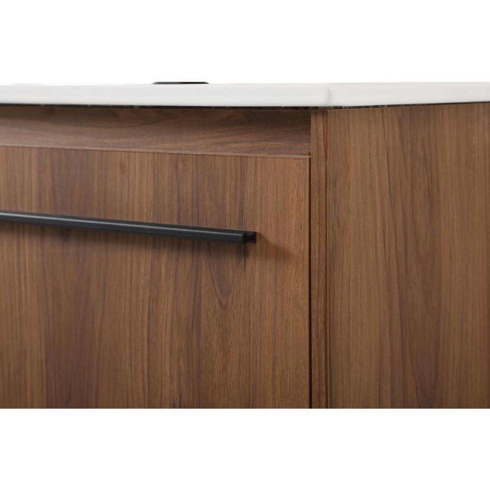 40 inch  Single Bathroom Vanity in Walnut Brown. Picture 5
