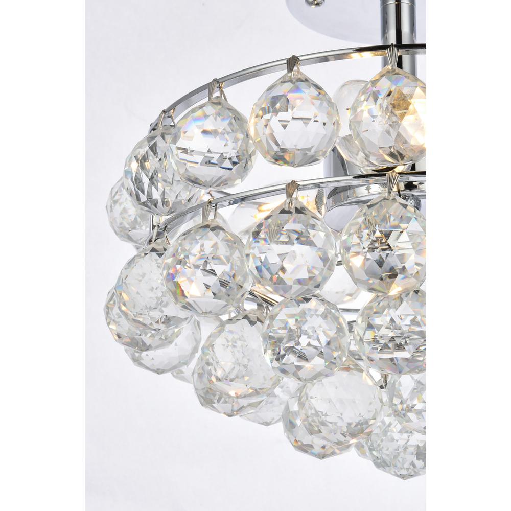 Savannah 12 inch flush mount in chrome. Picture 4