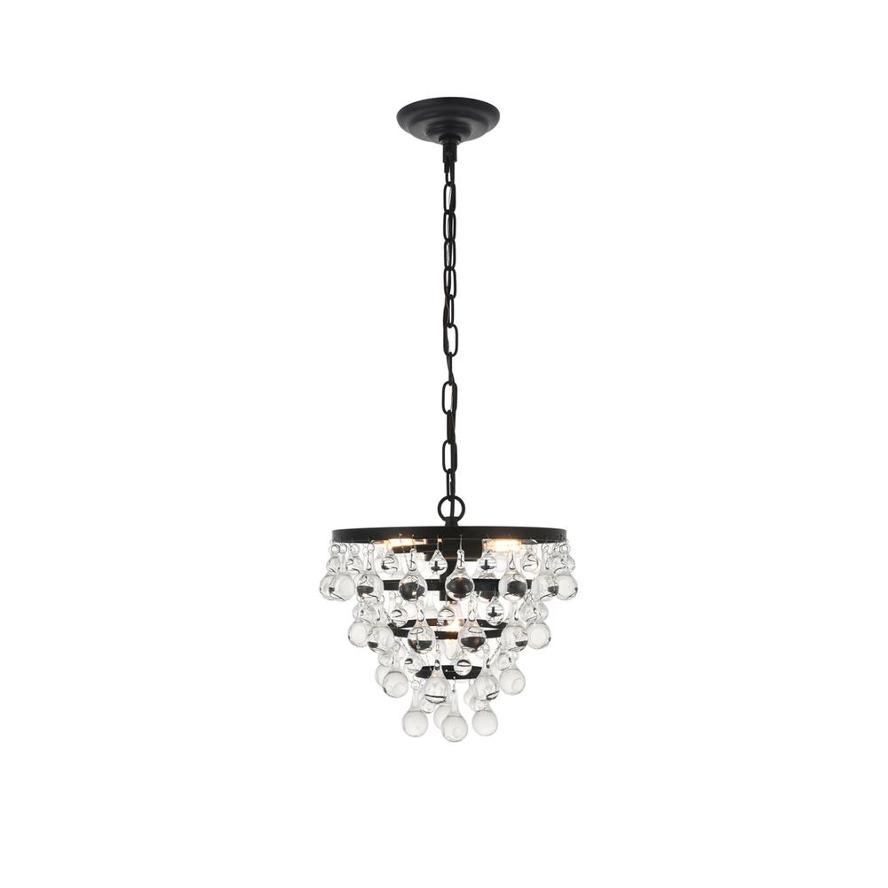 Kora 3 light Black Pendant. Picture 1