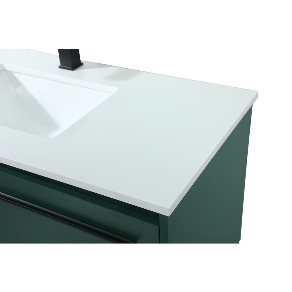 40 inch Single bathroom vanity in green. Picture 11