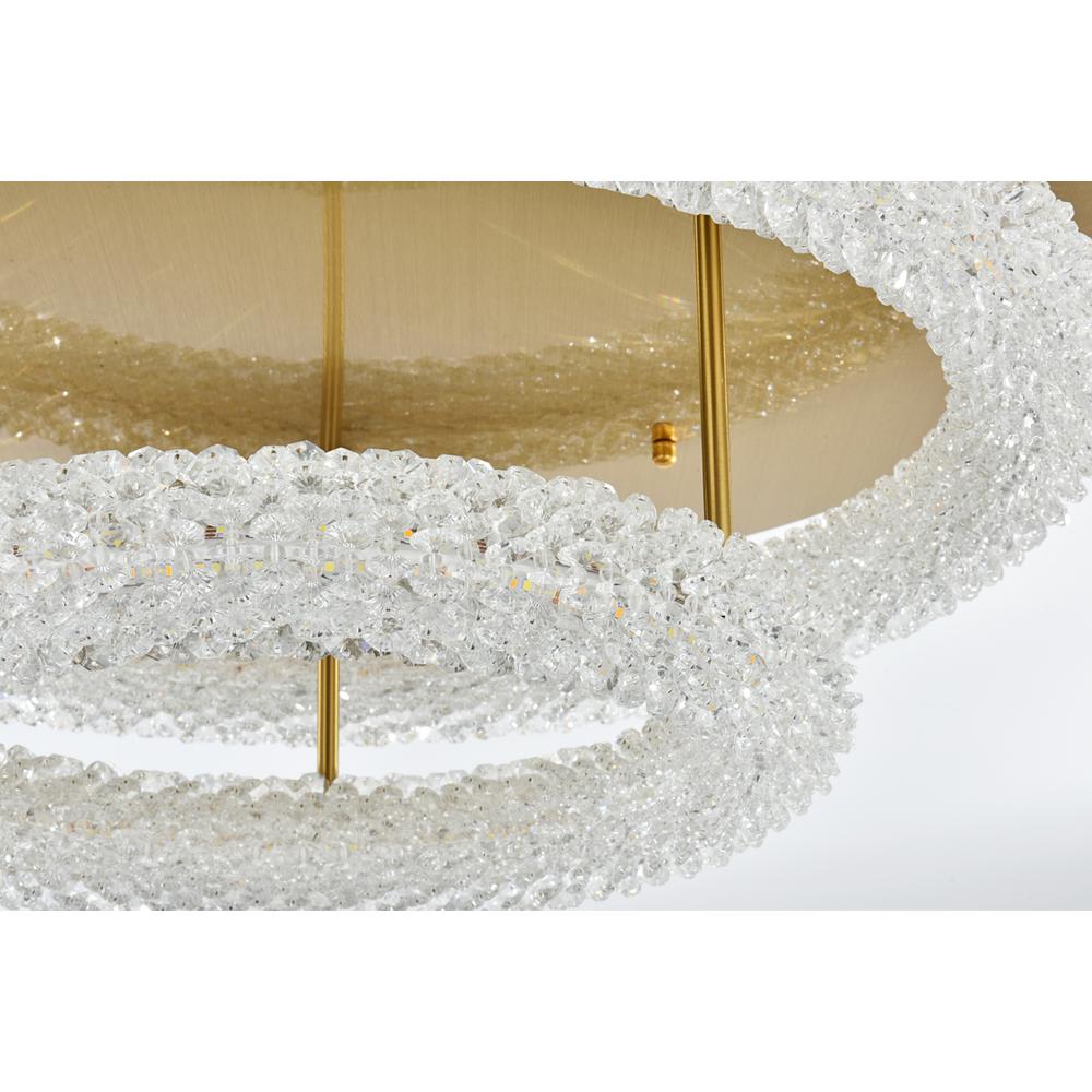 Bowen 26 inch Adjustable LED Flush Mount in Satin Gold. Picture 5