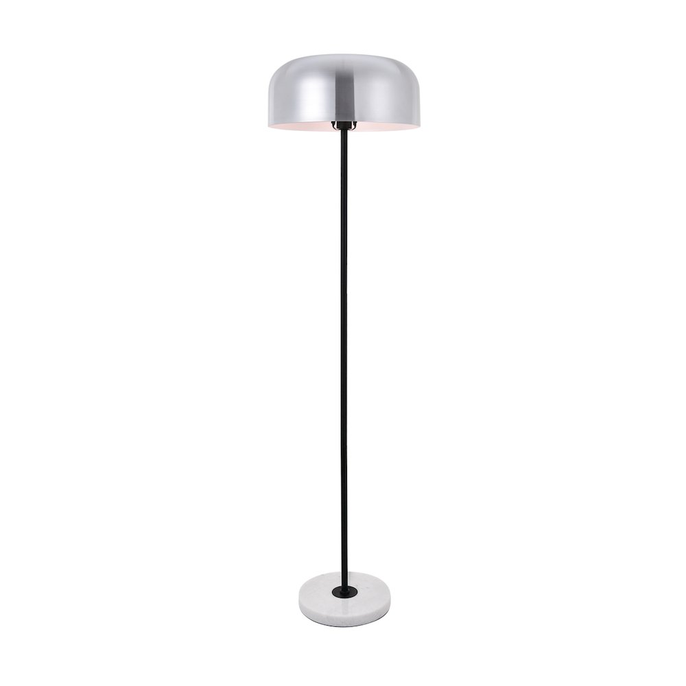 Exemplar 1 Light Brushed Nickel Floor Lamp. Picture 1