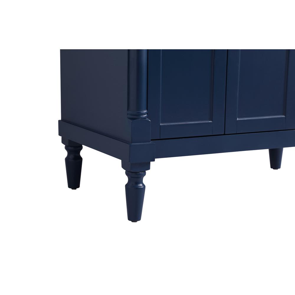 36 inch Single bathroom vanity in blue. Picture 13