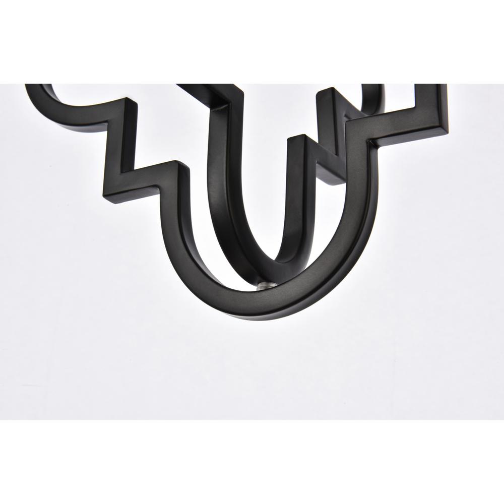 Sandara 1 light pendant in black. Picture 3