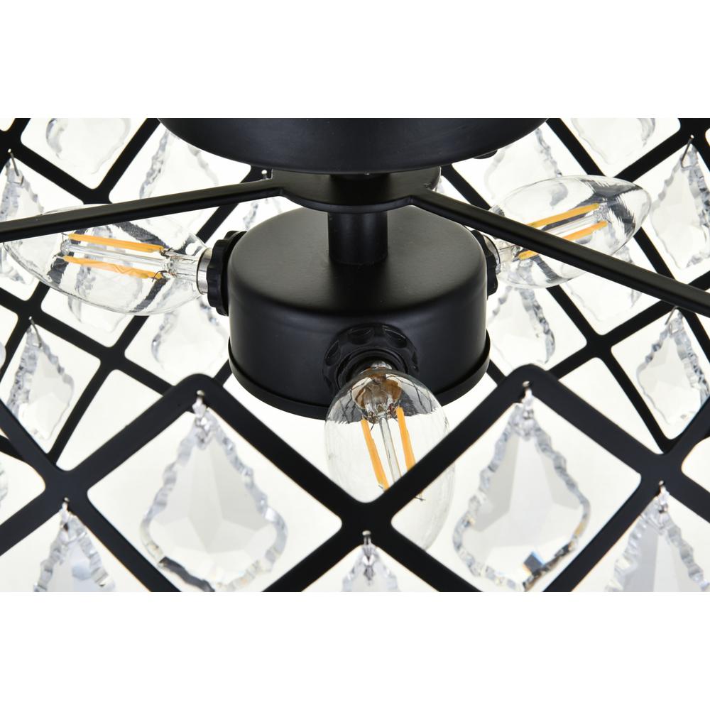 Lyla 13 inch flush mount in black. Picture 3