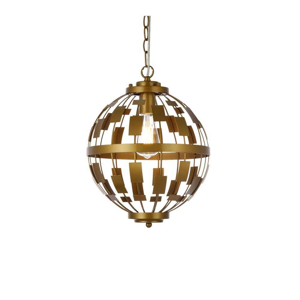 Levante 1 light pendant in brass. Picture 2