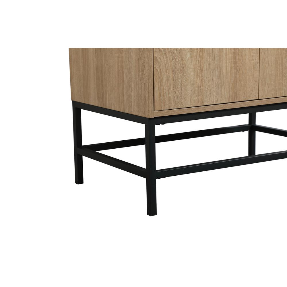30 inch Single bathroom vanity in mango wood with backsplash. Picture 13