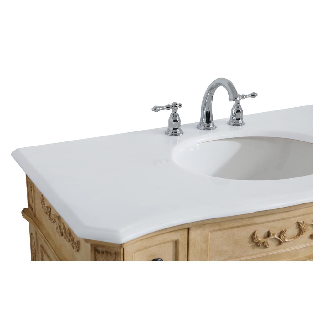 42 inch Single Bathroom vanity in Light Antique Beige. Picture 11