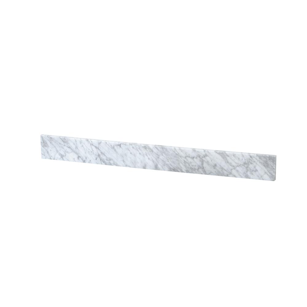 40 inch backsplash in carrara white. Picture 3