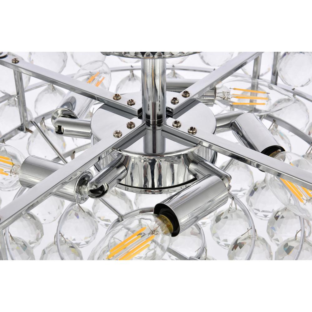 Savannah 18 inch flush mount in chrome. Picture 5