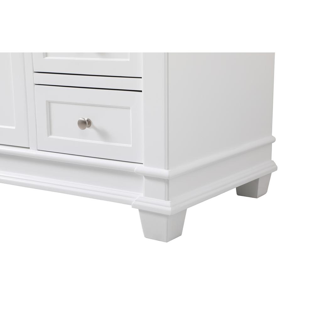 60 inch Single Bathroom Vanity set in White. Picture 12