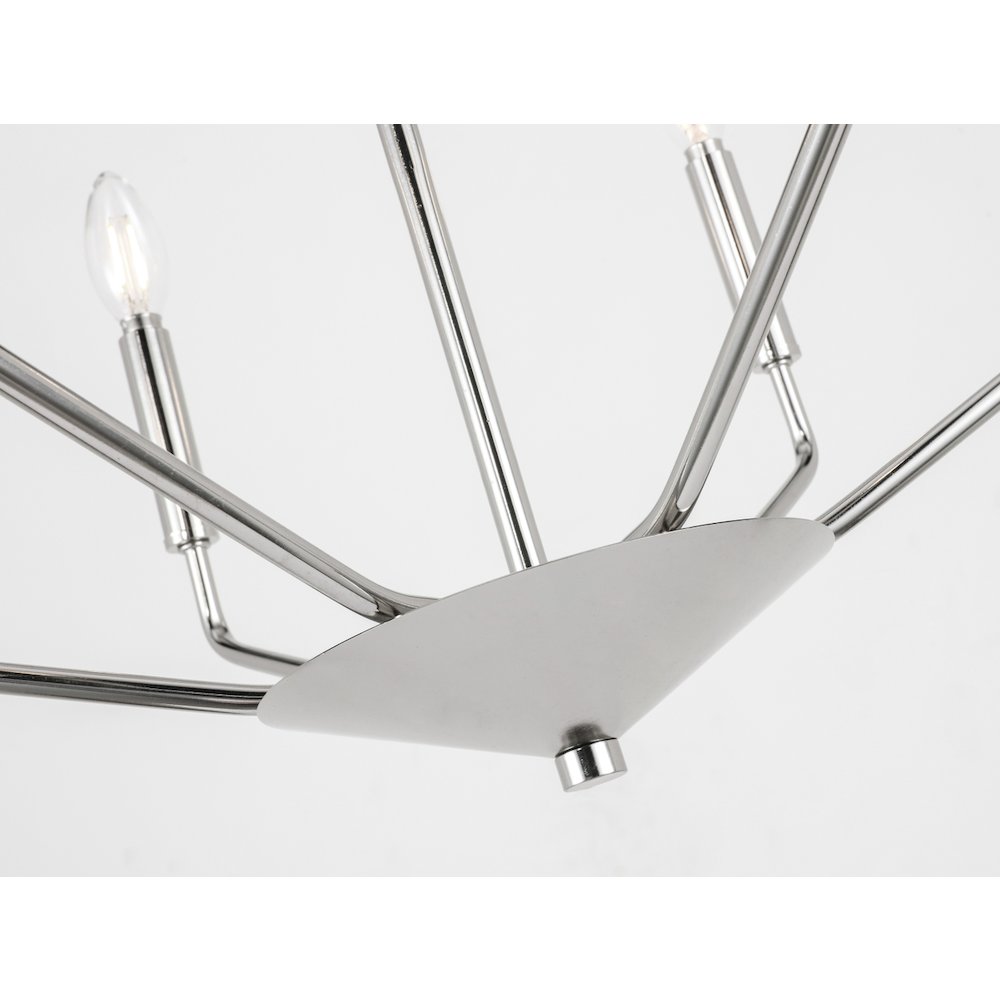 Enzo 6 Light Chrome Pendant. Picture 10
