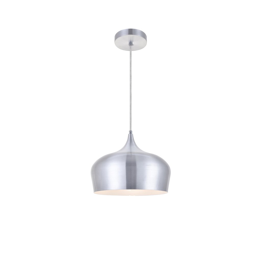 Nora 1 Light Burnished Nickel Pendant. Picture 1