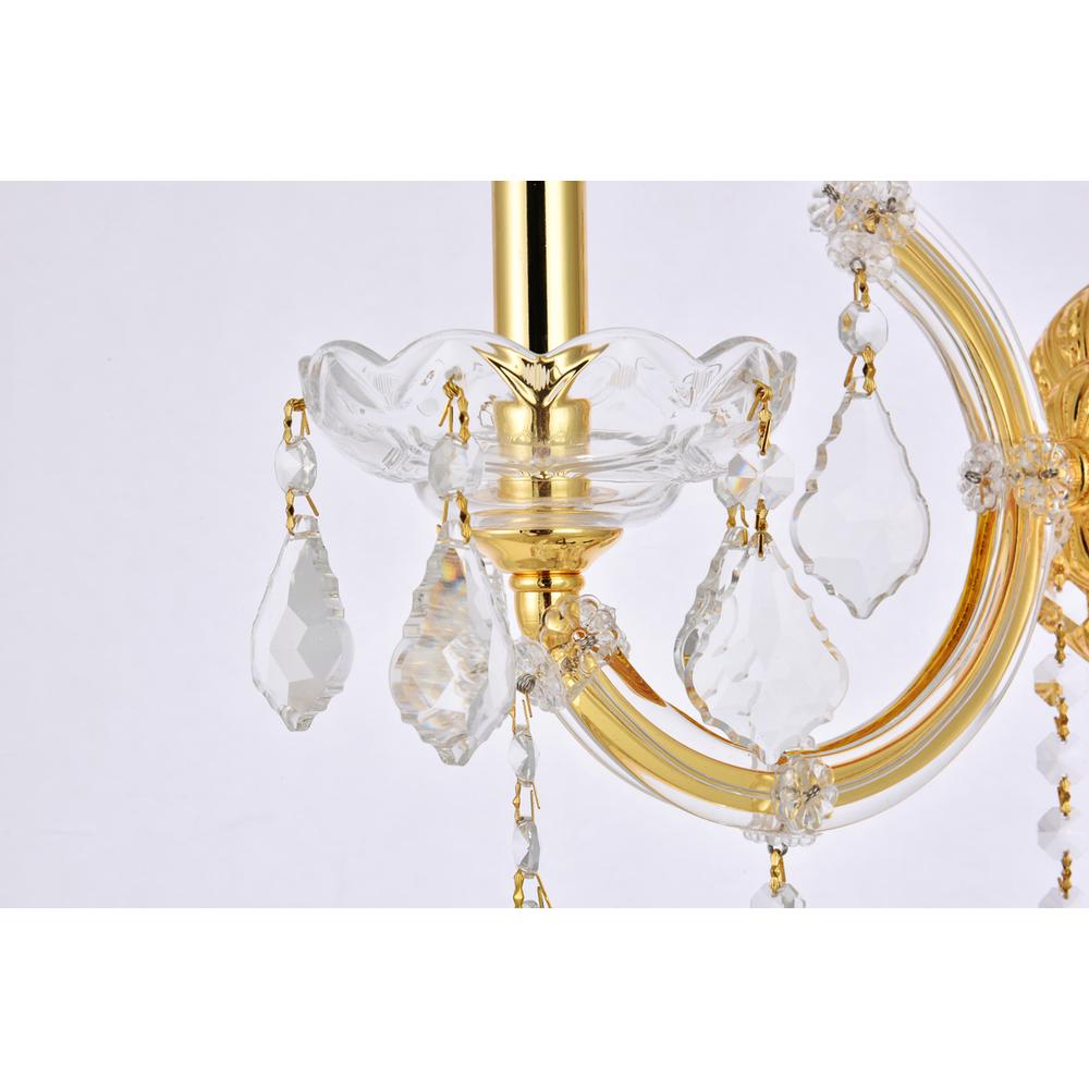 Maria Theresa 1 light Gold Wall Sconce Clear Royal Cut Crystal. Picture 4