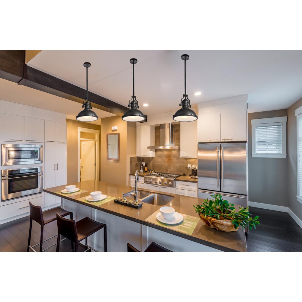 Eamon Collection Pendant D13 H13.3 Lt:1 Oil rubbed bronze Finish. Picture 6