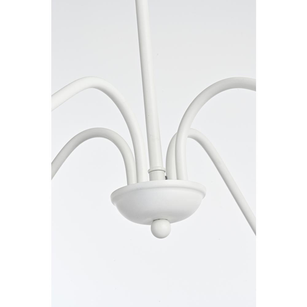 Rohan 42 inch chandelier in White. Picture 3