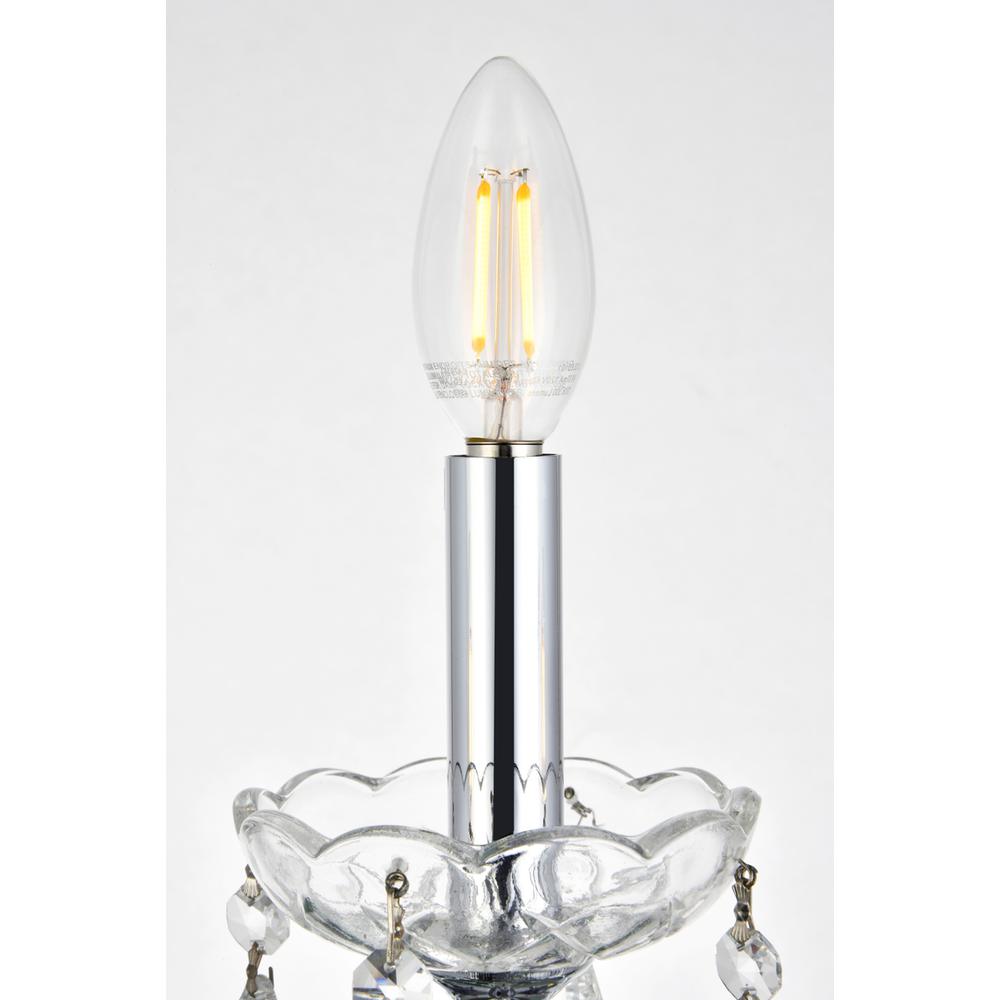 St. Francis 3 light Chrome Wall Sconce Clear Royal Cut Crystal. Picture 3