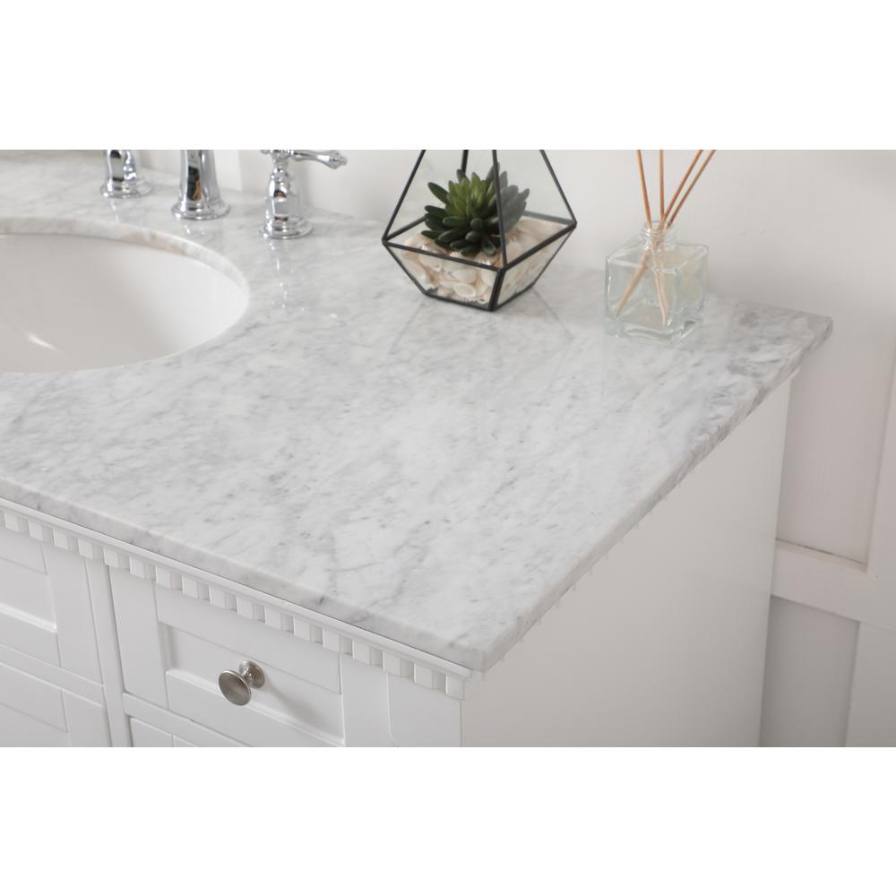 48 inch Single bathroom vanity in  White. Picture 5