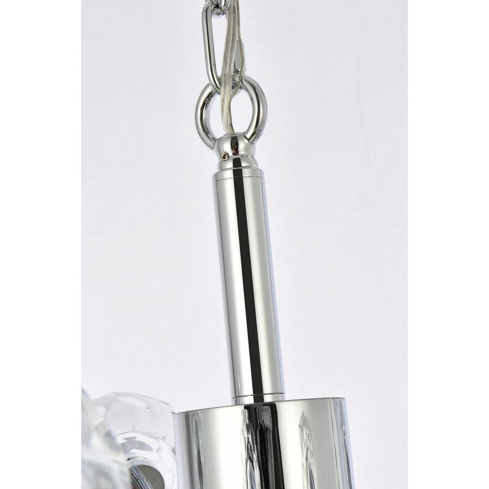 Graham 8 Light Pendant in Chrome. Picture 4