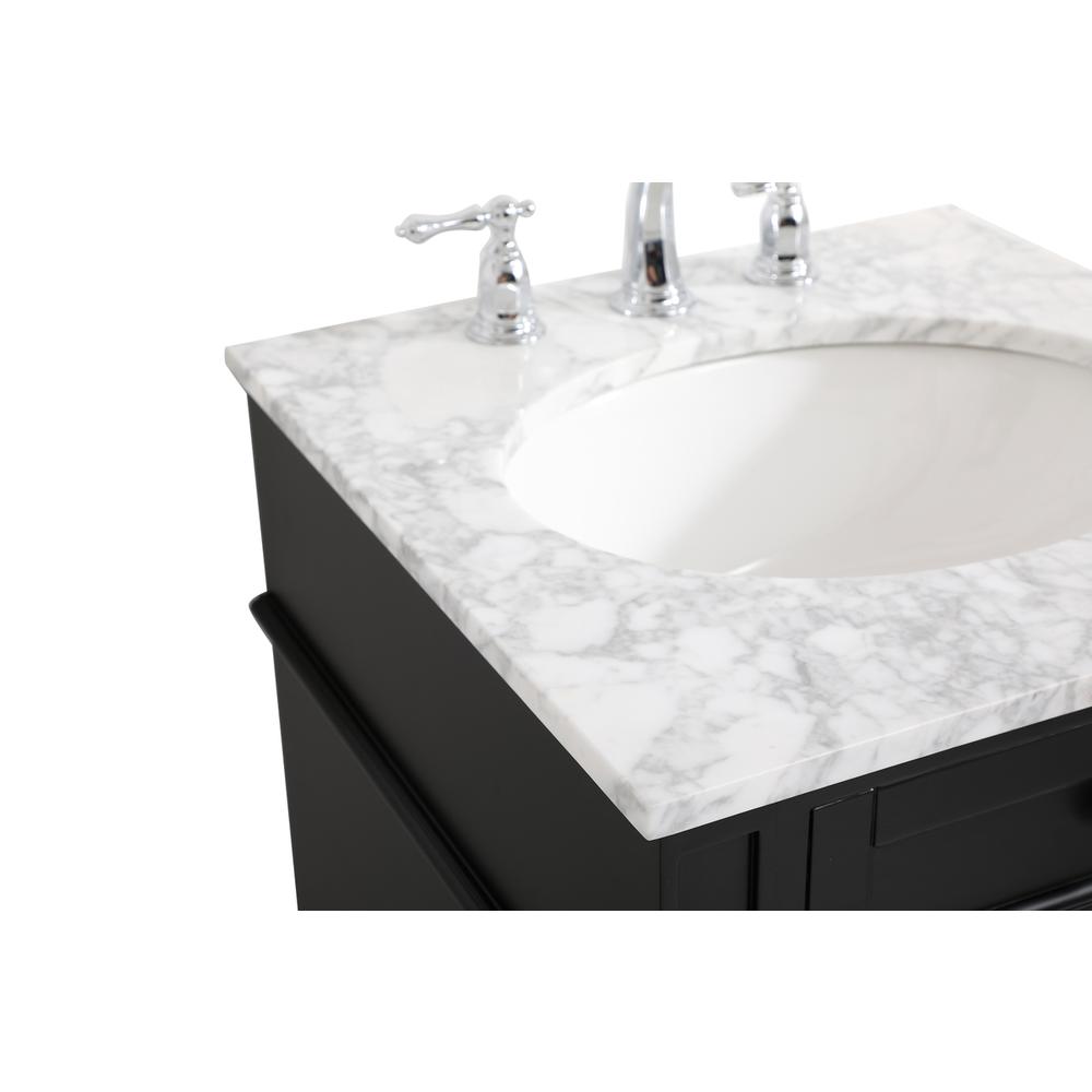 21 inch Single bathroom vanity in black. Picture 11