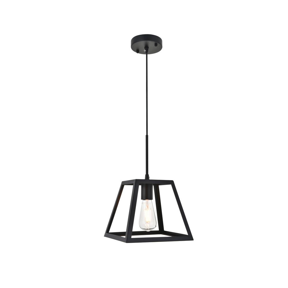 Resolute 1 light black Pendant. Picture 1