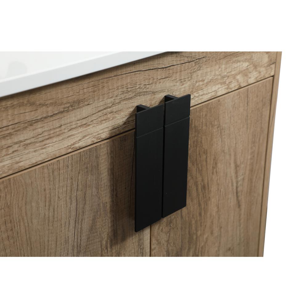 24 inch Single bathroom vanity in natural oak. Picture 12