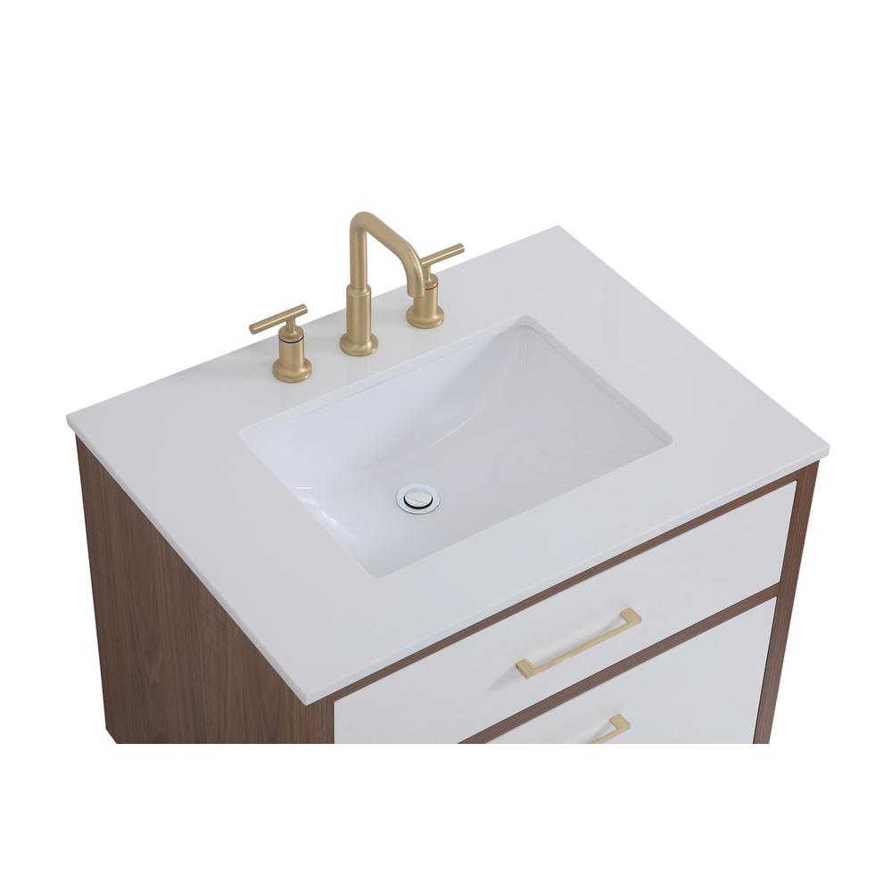 30 inch bathroom vanity in White. Picture 9