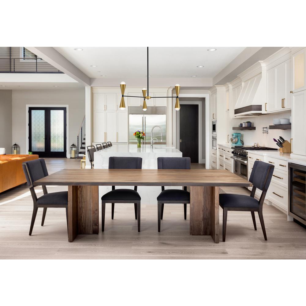Cade 34 inch pendant in black and brass. Picture 8