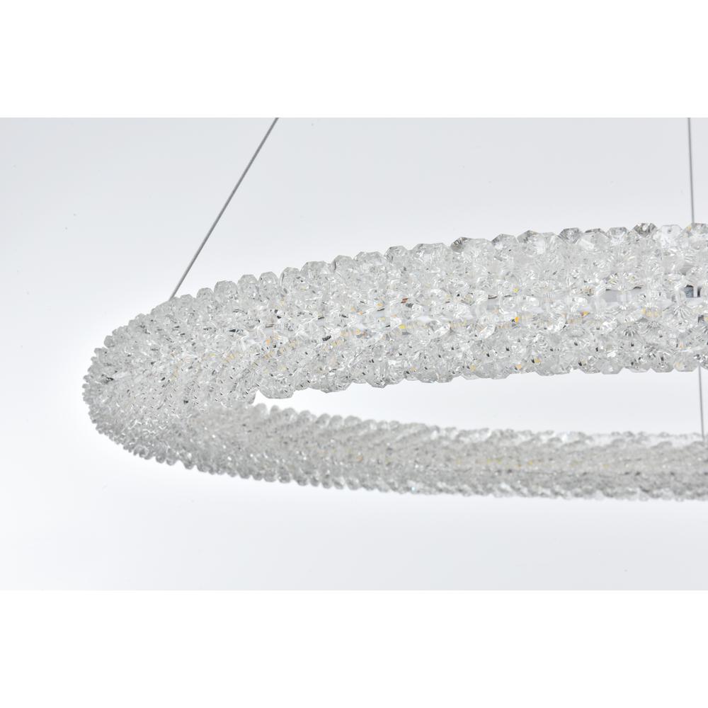 Bowen 32 inch Adjustable LED Chandelier in Satin Gold. Picture 6