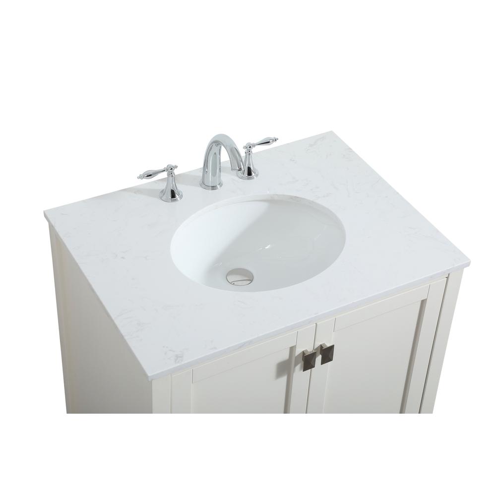 30 inch Single bathroom vanity in white. Picture 10