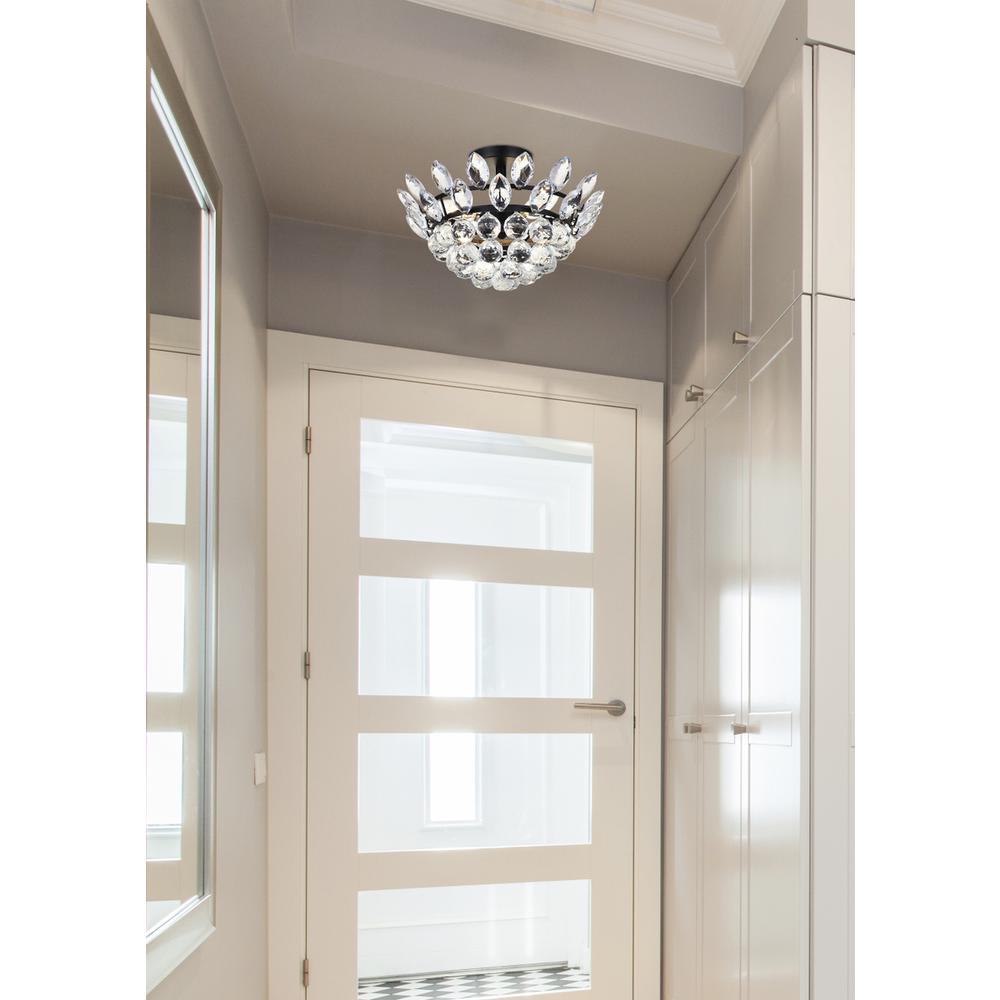 Emilia 14 inch flush mount in black. Picture 8